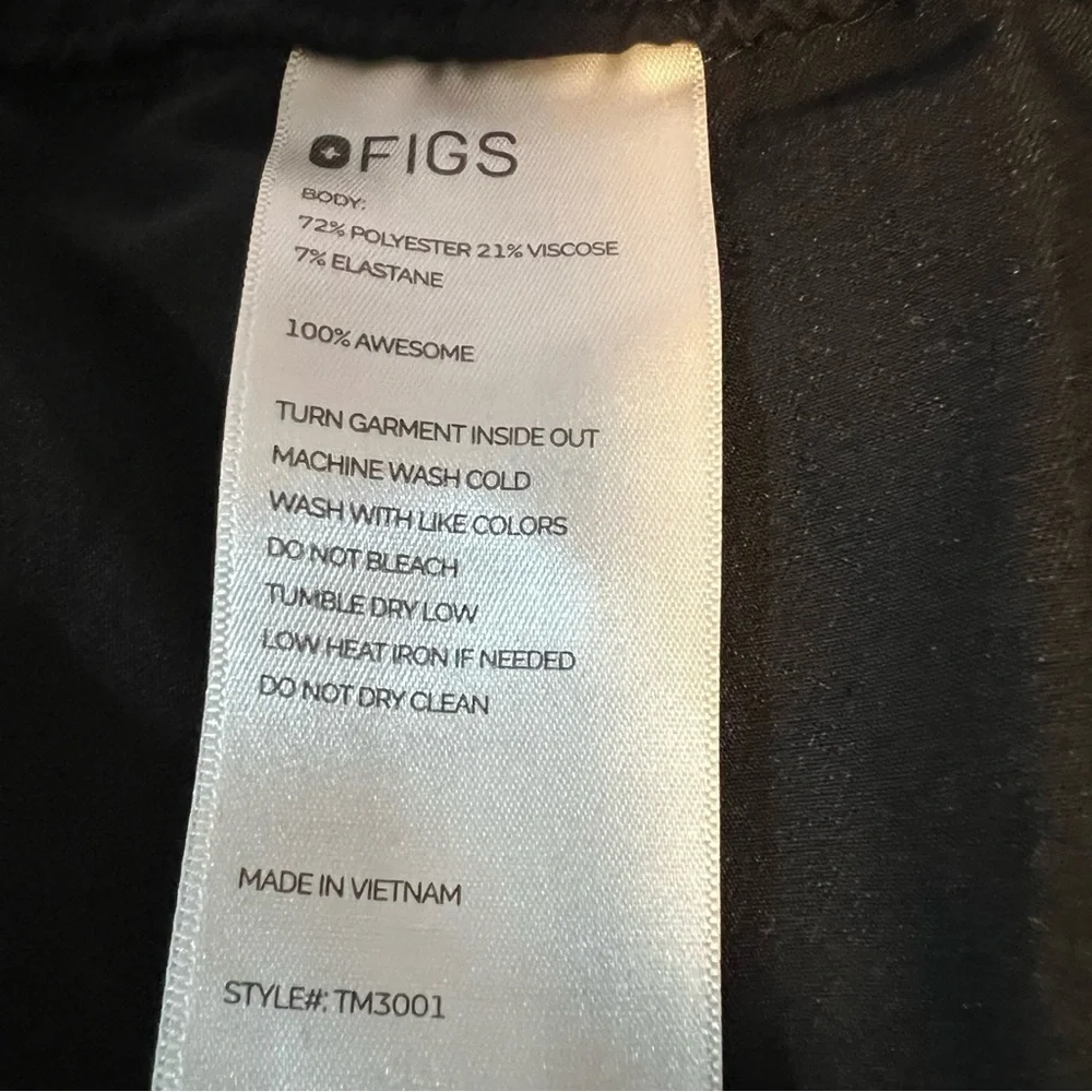 FIGS Cairo Cargo Scrub Pants Mens XXL Black Technical Collection TM3001